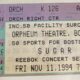 orpheum-11-11-1994-tickert-stub