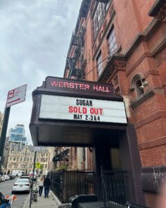 Webster Hall NYC - SOLD OUT - SUGAR May 2026